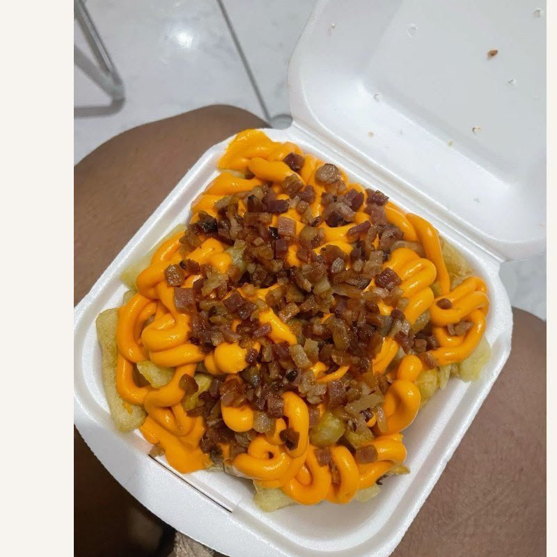 batata frita pp + bacon e cheddar